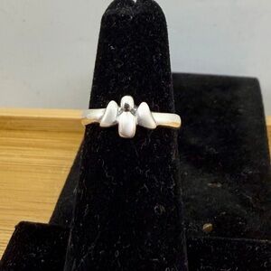 JAMES AVERY Sterling Silver Dainty Puffy Angel Ring; RETIRED; Size 4